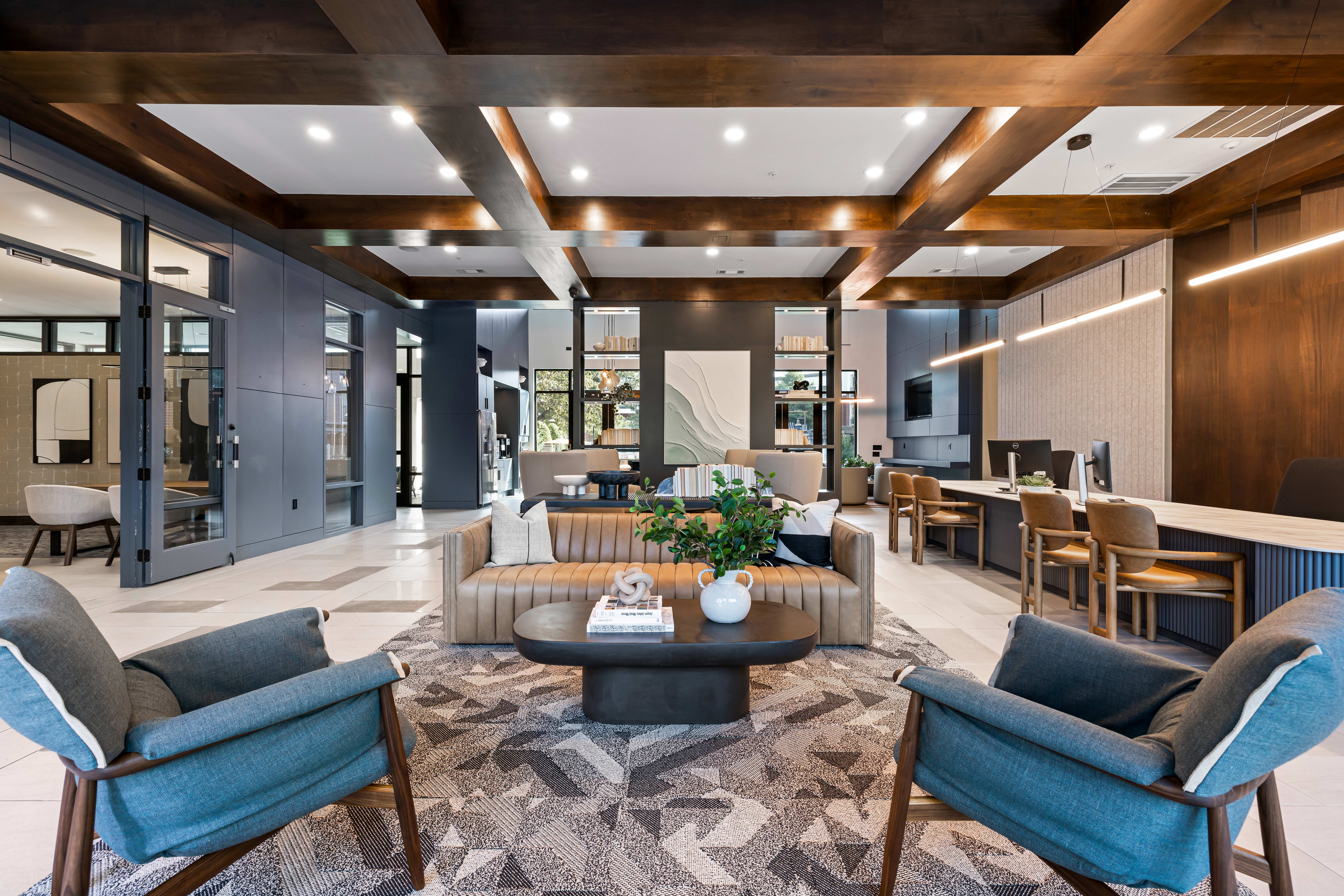 Lobby with conference room